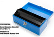 FOXNGEAR FOXNGEAR Heavy-duty 16" Portable Metal Toolbox with Hand Carry-Blue