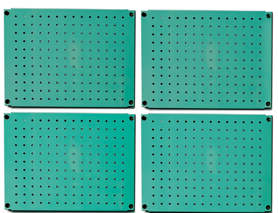 HantekSteel Metal Pegboard 12x16Inch Heavy-Duty Wall Organizer for Home Garage Tool Storage-4pcs